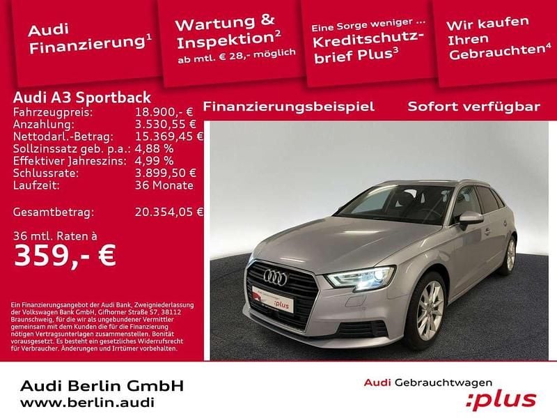 Gebraucht Audi A3 Design 150 PS (110 kW) 2018 Florettsilber metallic Limousine