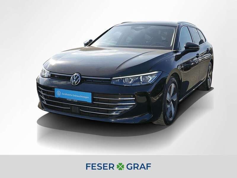 Grenadillschwarz metallic Gebraucht 2024 VW Passat Elegance Kombi | 33.880 € (Superpreis) - Bild 1/4