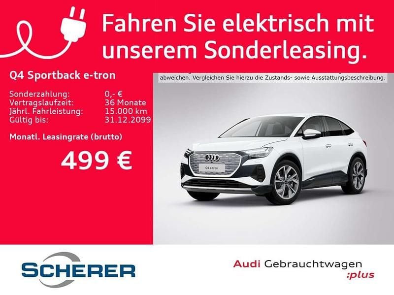 Gebraucht Audi Q4 e-tron 219 kW (299 PS) 2021 Gletscherweiß metallic SUV