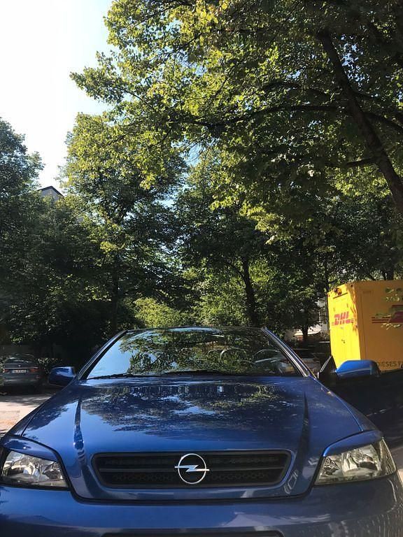 Blau Gebraucht 2001 Opel Astra Cabriolet Cabrio | 2.999 € (Fairer Preis) - Bild 1/4