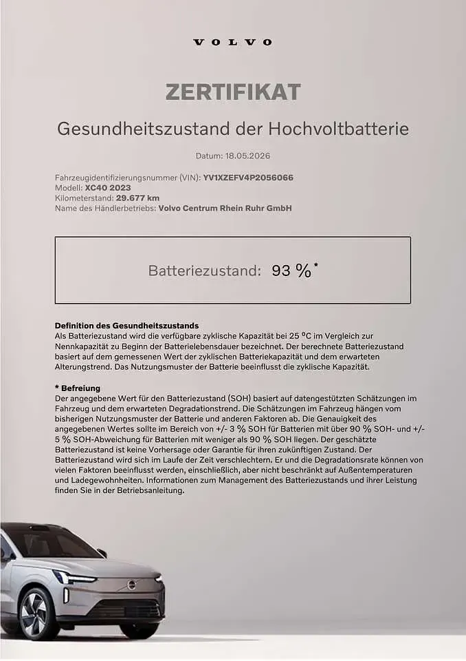 Brugt Volvo XC40 Core 169 kW (231 HK) 2023 Grå SUV