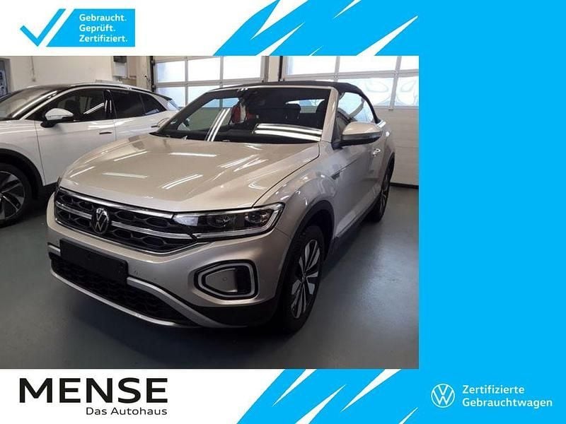 Silber Gebraucht 2024 VW T-Roc Cabriolet Style Cabrio | 26.415 € (Superpreis) - Bild 1/4