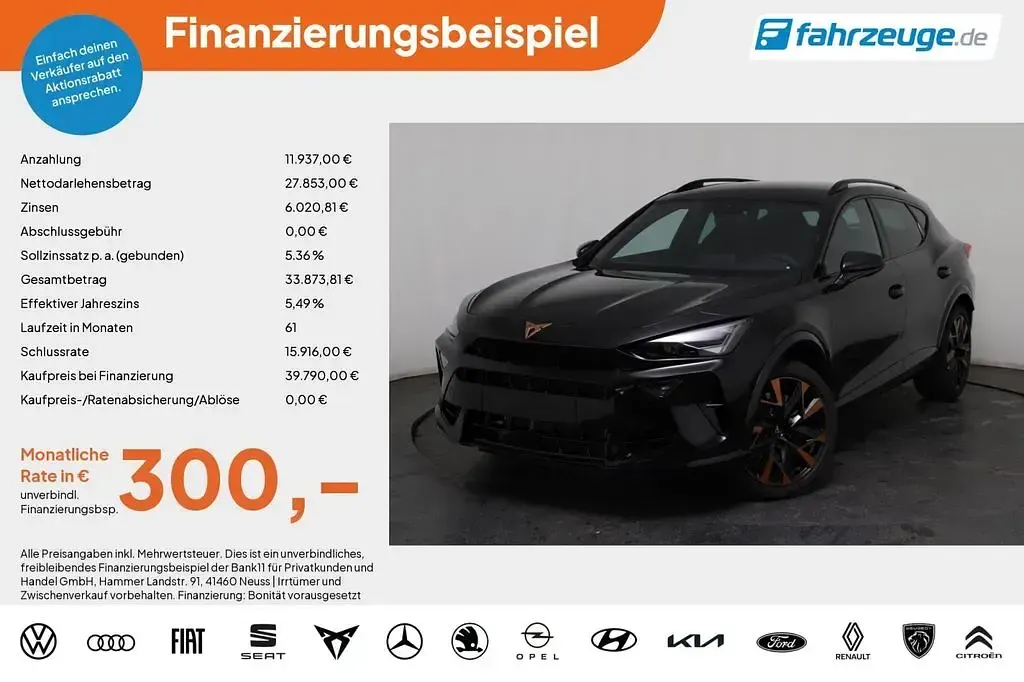 Neu Cupra Formentor VZ3 333 PS (244 kW) 2025 Grau SUV