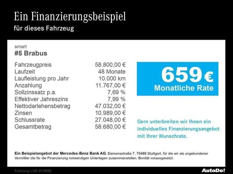 Rot Gebraucht 2025 Smart #5 Brabus SUV | 58.800 € (Fairer Preis) - Bild 1/3