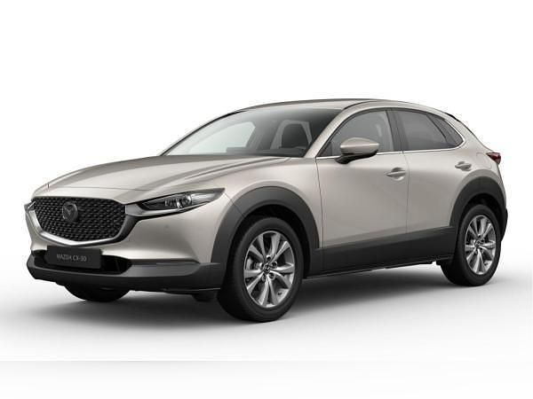Beige (platinum quartz) Neu 2025 Mazda CX-30 Exclusive-Line SUV | 28.710 € - Bild 1/4