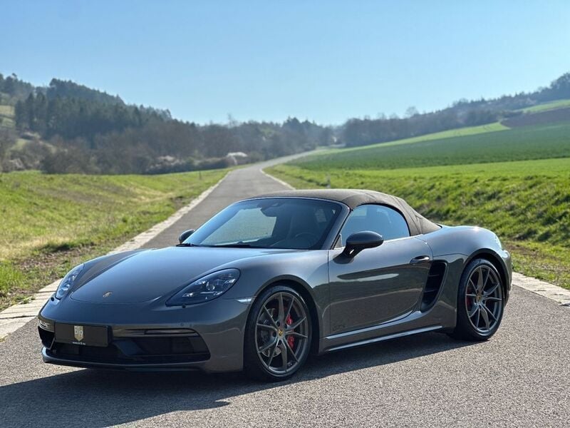 Achatgraumetallic Gebraucht 2018 Porsche Boxster GTS Sport Cabrio | 63.499 € (Fairer Preis) - Bild 1/4