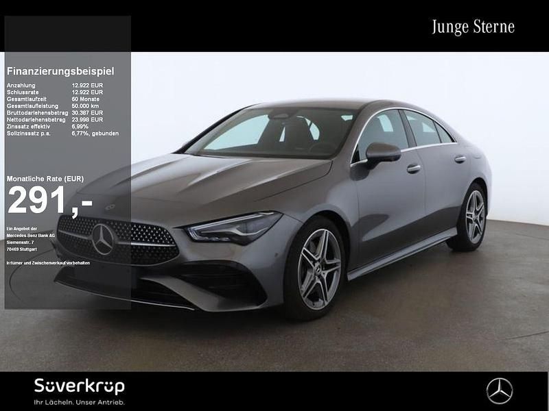 Graulack mountaingrau (metallic) Gebraucht 2024 Mercedes CLA200 AMG Coupé | 36.920 € (Fairer Preis) - Bild 1/2