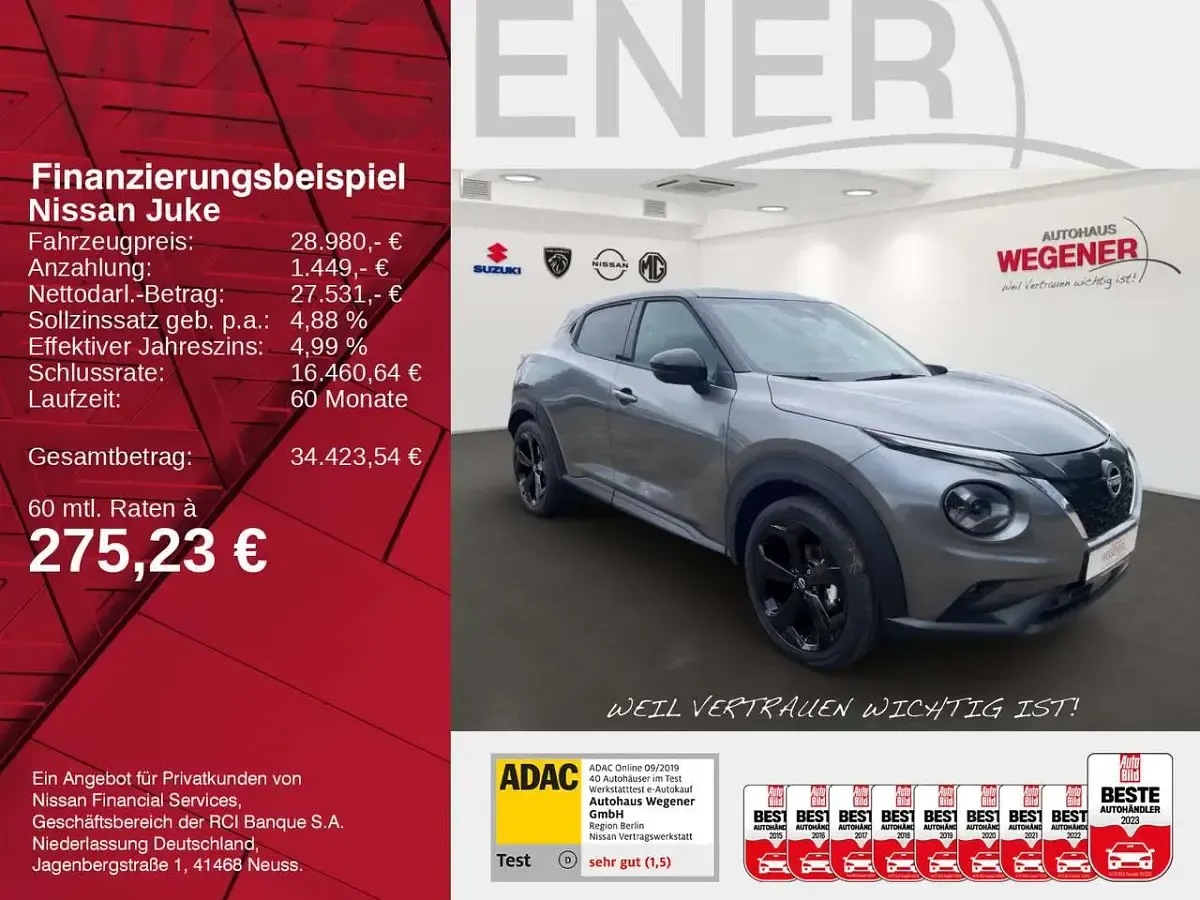 Gebraucht Nissan Juke 360º 143 PS (105 kW) 2025 Dark grey SUV