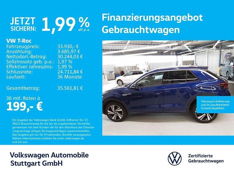 Lapiz blue metallic Gebraucht 2025 VW T-Roc R-line SUV | 33.930 € (Superpreis) - Bild 1/4