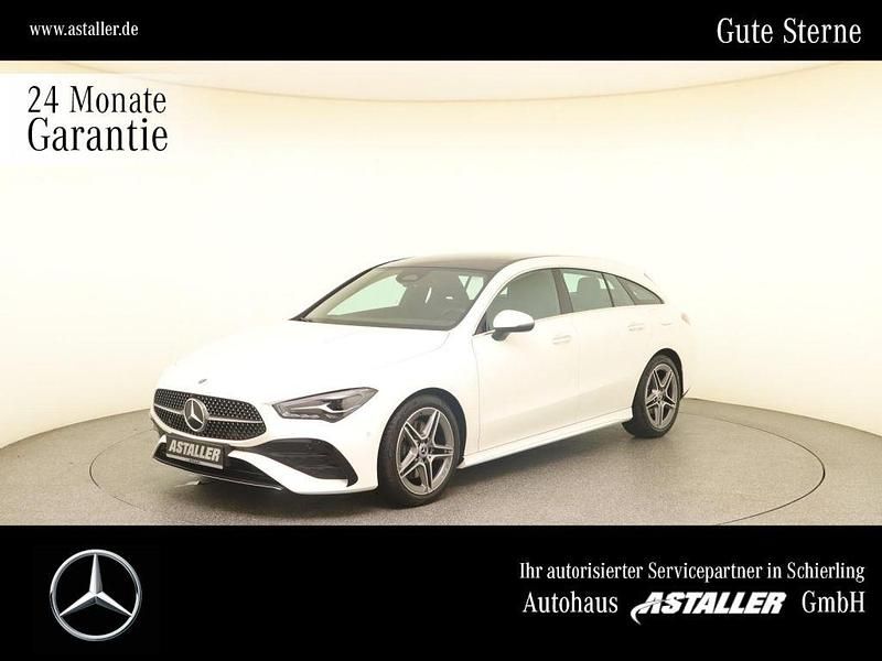 Unilack polarweiß Gebraucht 2024 Mercedes CLA220 Shooting Brake AMG line Kombi | 36.899 € (Fairer Preis) - Bild 1/4