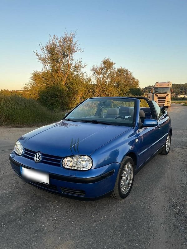 Blau Gebraucht 2000 VW Golf Cabriolet Cabrio | 1.600 € (Guter Preis) - Bild 1/4