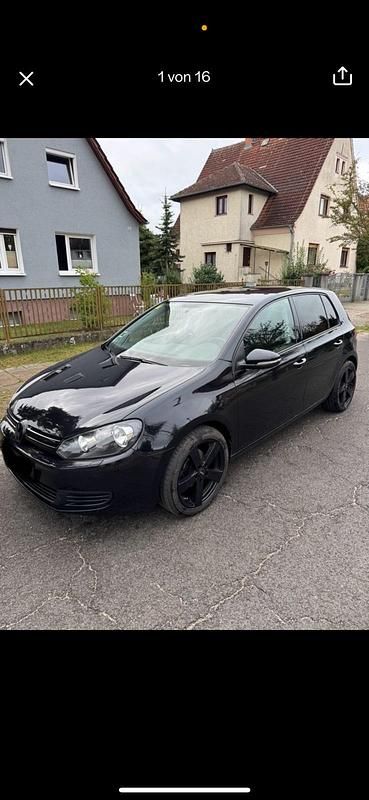 Gebraucht VW Golf VI 80 PS (58 kW) 2009 Schwarz Kleinwagen