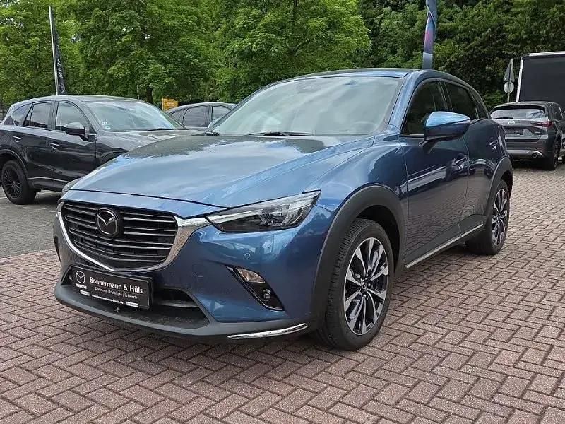 Blau Gebraucht 2018 Mazda CX-3 Sports-Line SUV | 18.980 € (Fairer Preis) - Bild 1/4