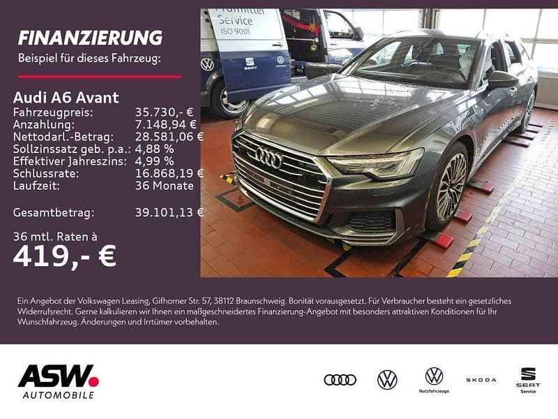 Daytonagrau perleffekt Gebraucht 2022 Audi A6 S-Line Kombi | 35.730 € (Guter Preis) - Bild 1/3