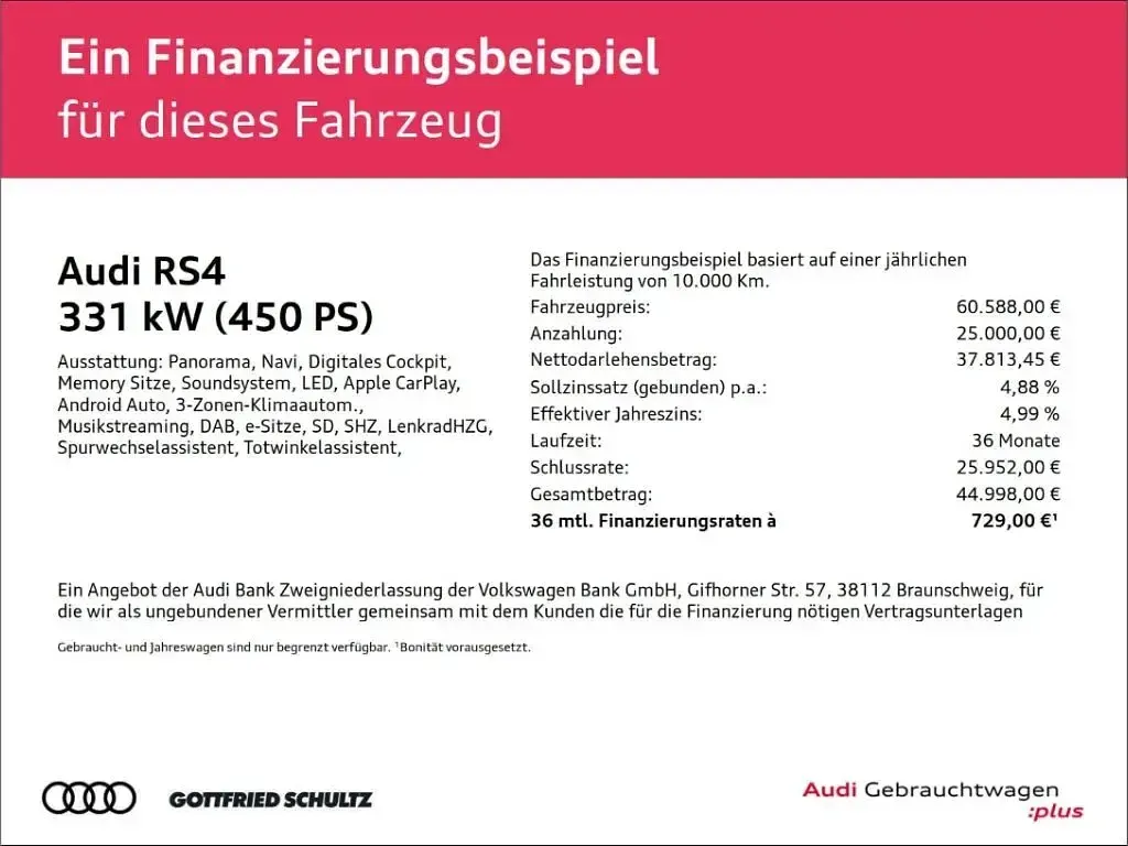 Gebraucht Audi RS4 Sport 450 PS (330 kW) 2023 Grau Kombi