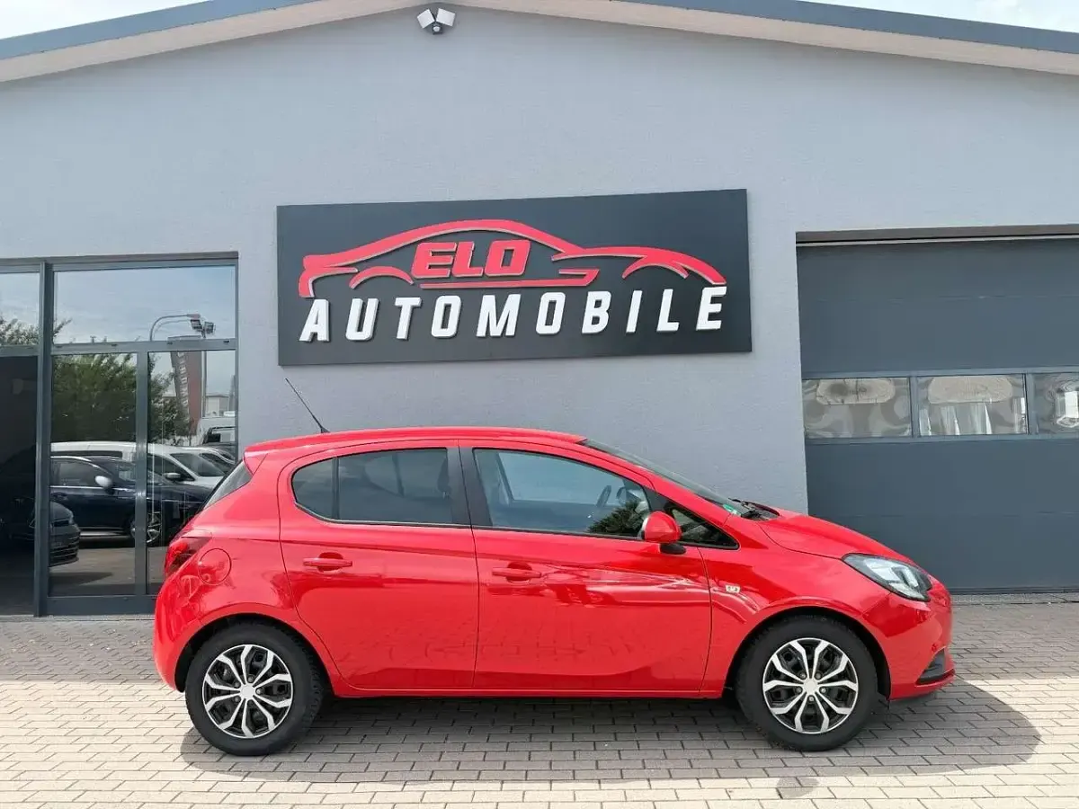Gebraucht Opel Corsa Edition 90 PS (66 kW) 2015 Rot Kleinwagen