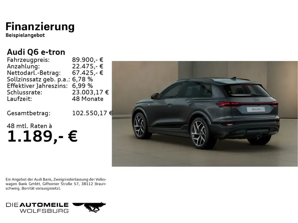 Neu Audi Q6 e-tron Performance 225 kW (307 PS) 2026 SUV