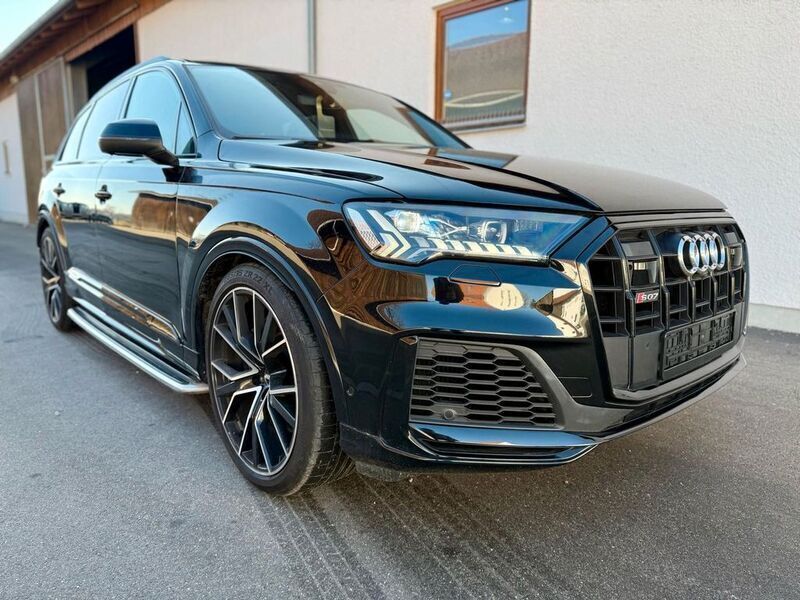 Schwarz Gebraucht 2020 Audi SQ7 S-Line SUV | 60.999 € - Bild 1/4