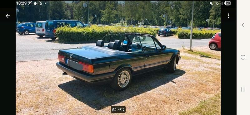 Gebraucht BMW 320 Cabriolet 129 PS (94 kW) 1992 Schwarz Cabrio