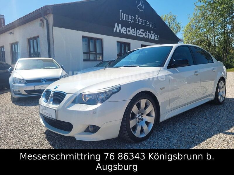 Weiß Gebraucht 2008 BMW 525 M Sport Limousine | 12.980 € - Bild 1/3