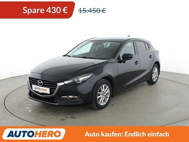 Schwarz Gebraucht 2017 Mazda 3 Exclusive-Line Limousine | 15.020 € (Etwas zu teuer) - Bild 1/3