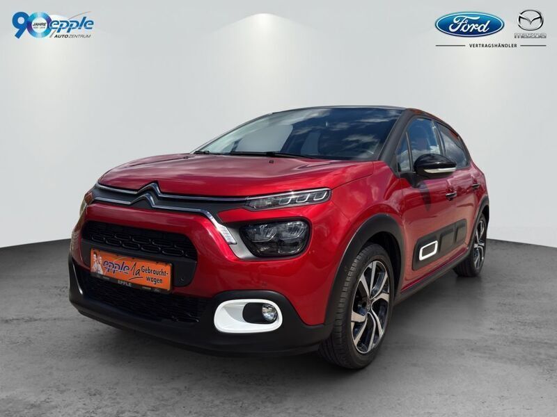 Elixierrot metallic Gebraucht 2020 Citroën C3 PureTech Kleinwagen | 13.990 € (Teuer) - Bild 1/4