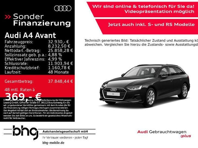 Schwarz Gebraucht 2023 Audi A4 Ambiente Kombi | 32.930 € (Fairer Preis) - Bild 1/4