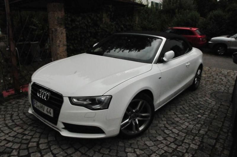 Weiß Gebraucht 2014 Audi A5 Cabriolet S-Line Cabrio | 22.950 € (Etwas zu teuer) - Bild 1/3