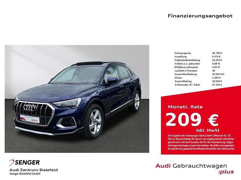 Navarrablau metallic Gebraucht 2024 Audi Q3 Advanced Plus SUV | 36.780 € (Guter Preis) - Bild 1/4