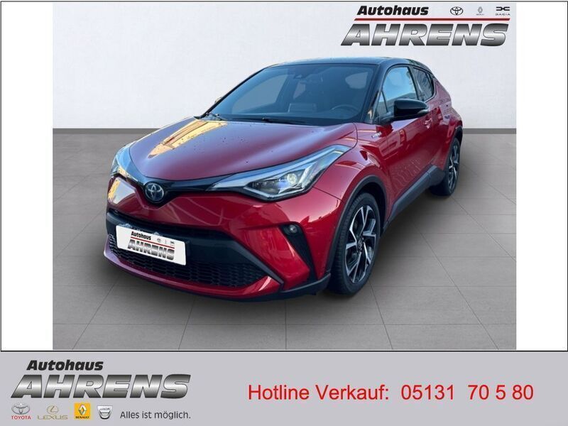 Karminarot metallic / dach schwarz (metallic) Gebraucht 2020 Toyota C-HR Team SUV | 22.900 € (Fairer Preis) - Bild 1/4
