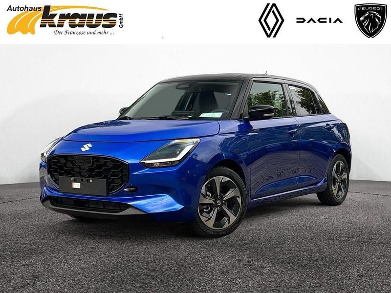 Frontier blue pearl metallic / super black pearl metallic Neu 2025 Suzuki Swift Comfort+ Kleinwagen | 19.977 € - Bild 1/4