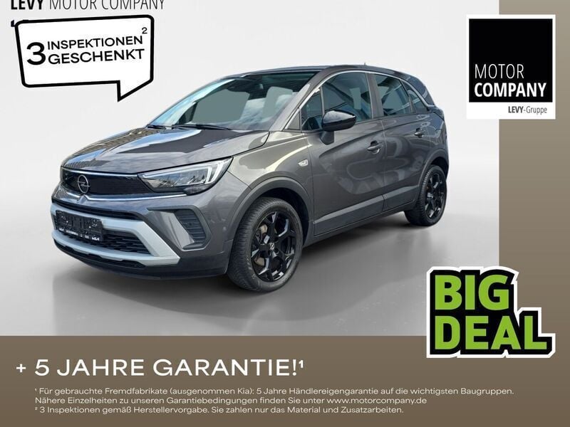 Mondstein grau/e:vulkan grau Gebraucht 2021 Opel Crossland Elegance SUV | 15.989 € (Fairer Preis) - Bild 1/4