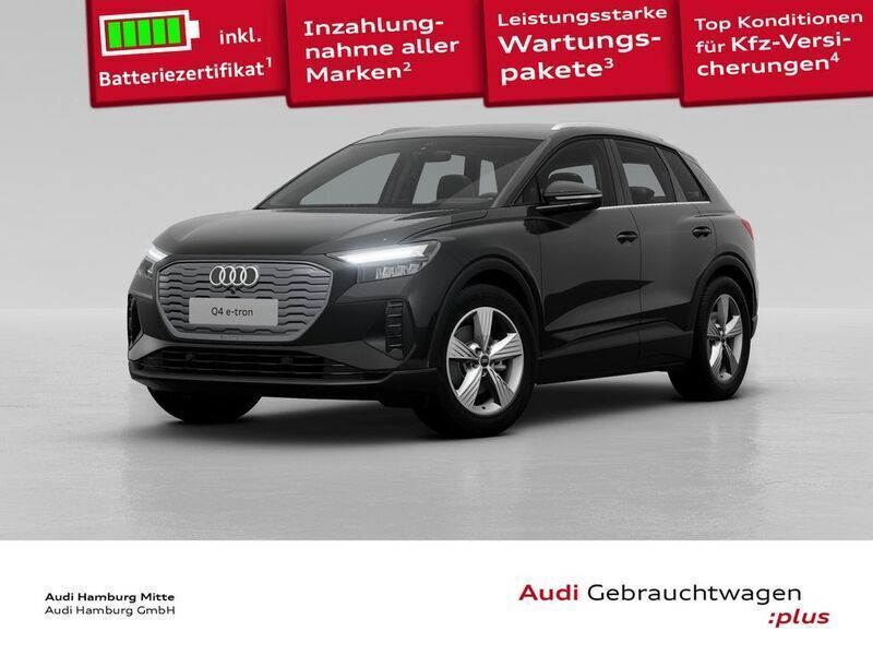 Mythosschwarz metallic Gebraucht 2022 Audi Q4 e-tron Ambiente SUV | 27.990 € (Guter Preis) - Bild 1/3
