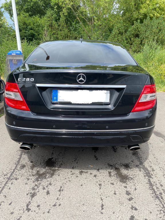 Schwarz Gebraucht 2008 Mercedes C280 Classic Limousine | 11.499 € (Teuer) - Bild 1/4