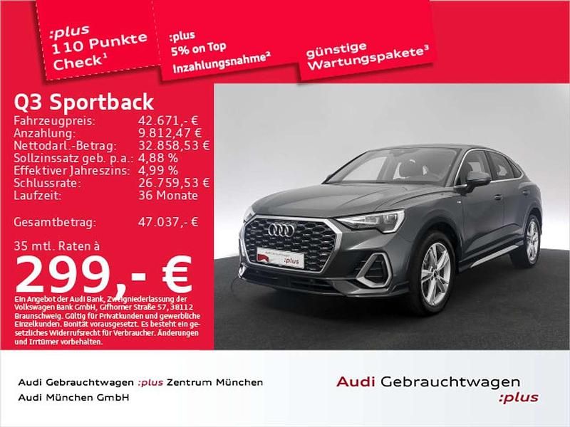 Gebraucht Audi Q3 S-Line 200 PS (147 kW) 2023 Daytonagrau perleffekt SUV