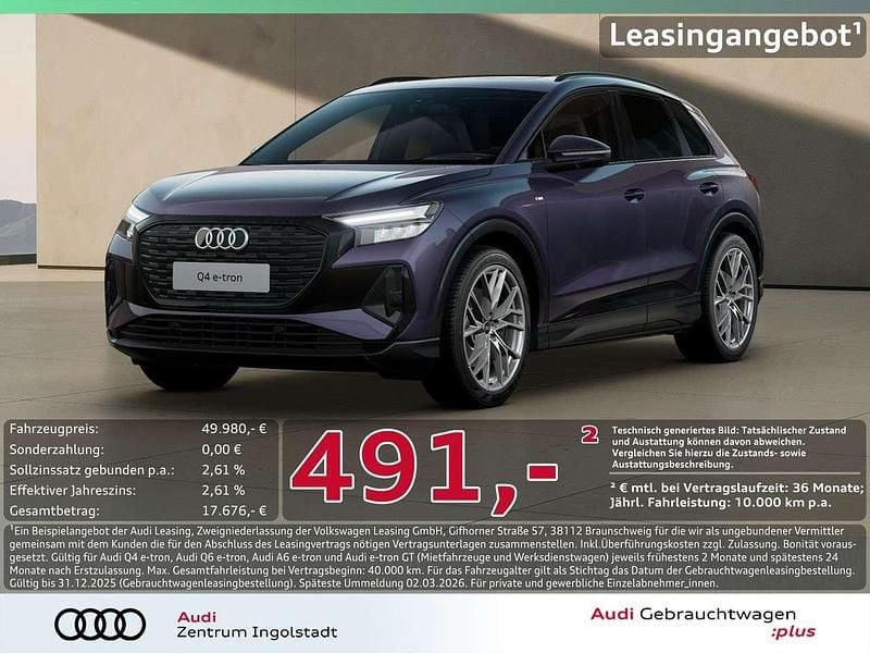 Gebraucht Audi Q4 e-tron S-Line 210 kW (286 PS) 2025 Violett metallic SUV