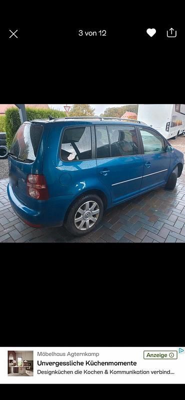 Gebraucht VW Touran 140 PS (102 kW) 2007 Blau Van / Kleinbus