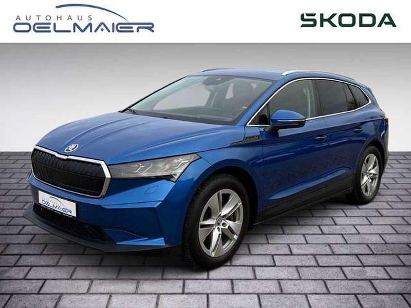 Raceblau Gebraucht 2021 Skoda Enyaq iV Lounge SUV | 26.390 € (Fairer Preis) - Bild 1/4