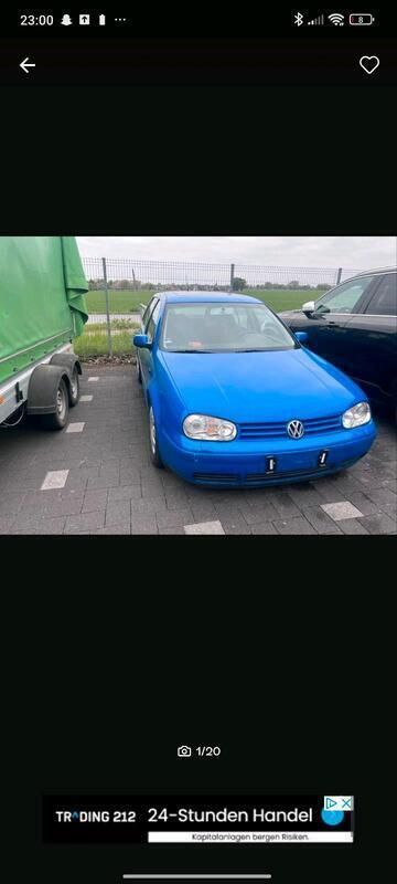 Blau Gebraucht 2000 VW Golf IV Limousine | 2.000 € (Teuer) - Bild 1/4