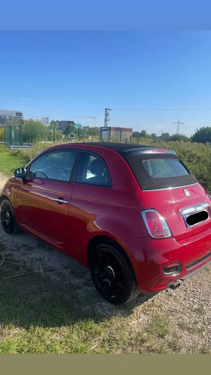 Usata Fiat 500S 86 CV (63 kW) 2014 Rosso Cabrio