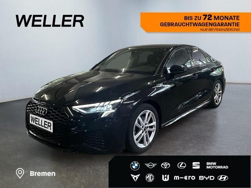 Schwarz Gebraucht 2022 Audi A3 S-Line Limousine | 30.880 € (Etwas zu teuer) - Bild 1/3