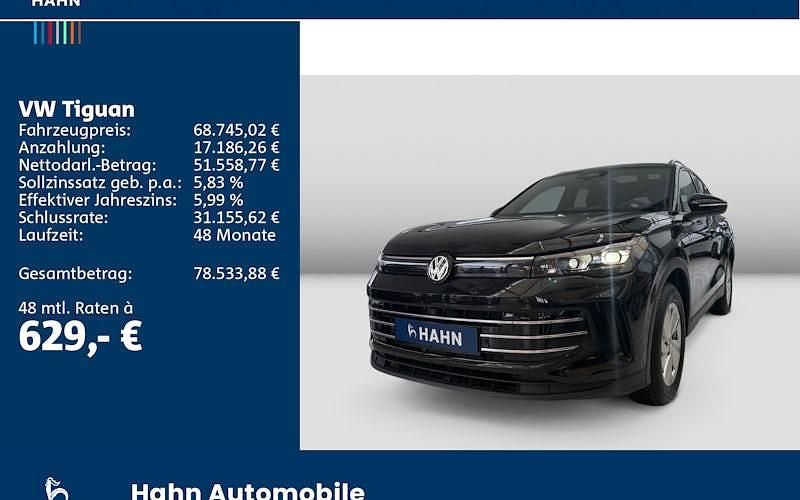 Neu VW Tiguan Elegance 204 PS (150 kW) 2026 Schwarz SUV