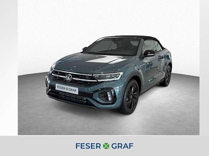 Petroleum blue metallic / schwarz Neu 2025 VW T-Roc Cabriolet R-line Cabrio | 50.560 € (Teuer) - Bild 1/4