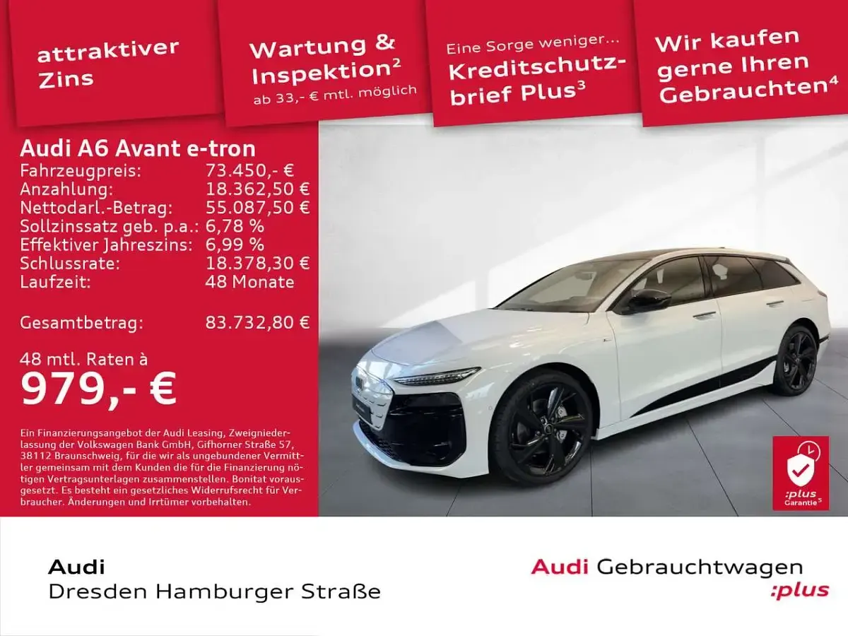 Gebraucht Audi A6 e-tron Performance 314 kW (428 PS) 2025 Weiß Kombi