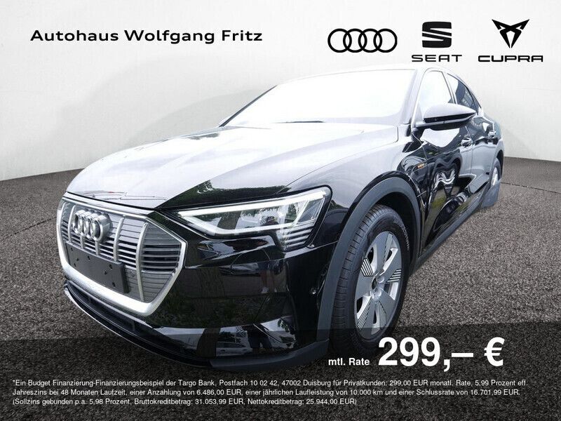 Brillantschwarz Gebraucht 2021 Audi e-tron Sportback Basis SUV | 25.430 € (Guter Preis) - Bild 1/4