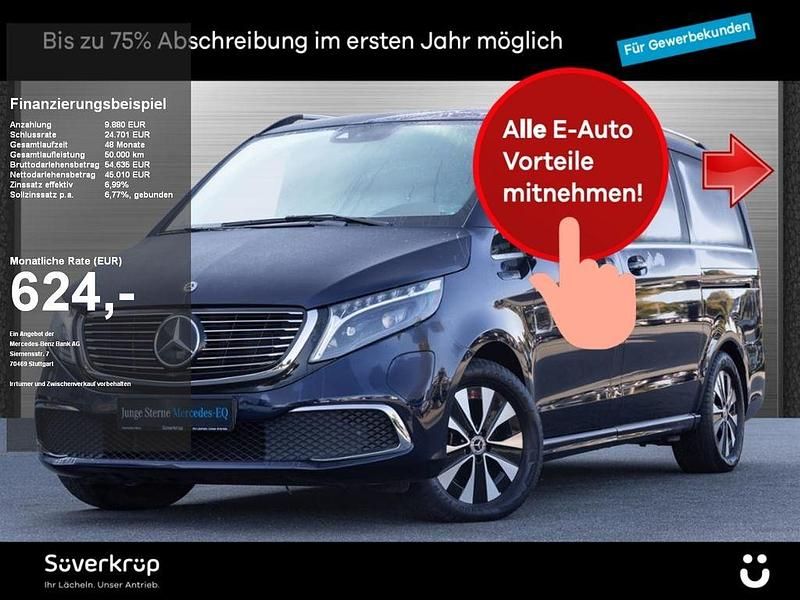 Blau Gebraucht 2020 Mercedes EQV300 Avantgarde Van / Kleinbus | 54.890 € - Bild 1/2
