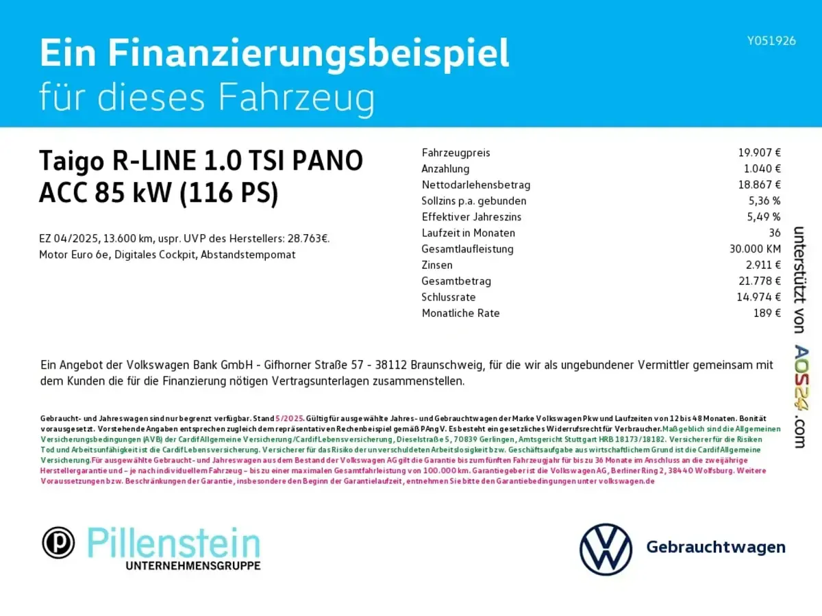 Gebraucht VW Taigo IQ Drive 116 PS (85 kW) 2025 Schwarz SUV