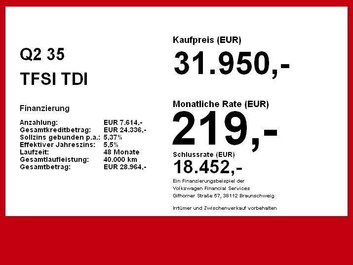 Gebraucht Audi Q2 Comfort 150 PS (110 kW) 2025 Schwarz SUV