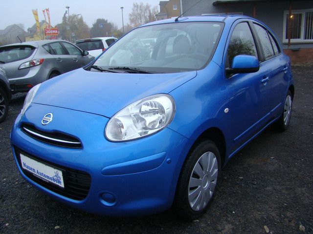 Blau metallic Gebraucht 2011 Nissan Micra Acenta Kleinwagen | 6.470 € (Fairer Preis) - Bild 1/4