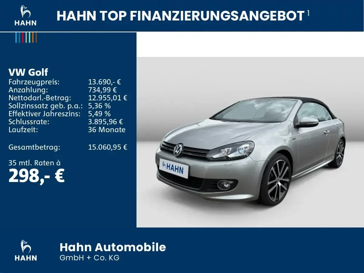 Gebraucht VW Golf VII Trendline 125 PS (91 kW) 2016 Cabrio